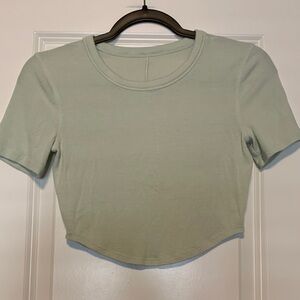 lululemon athletica Sage Green Crop Top